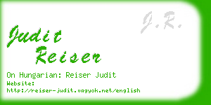 judit reiser business card